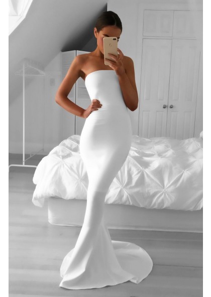 elegant white prom dresses