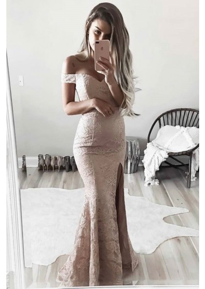 pearl pink prom dresses