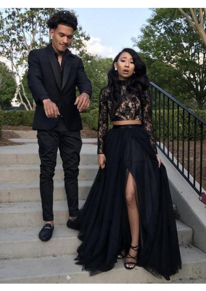 black and burgundy prom