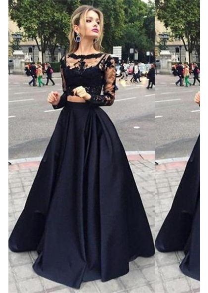 black princess prom dress