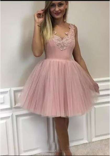 blush dress short