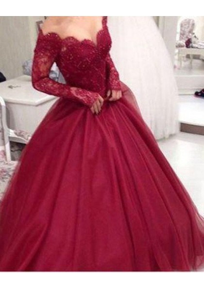 Unique Red Off Shoulder Floor Length Prom Dresses Off Shoulder Formal Shiny Party