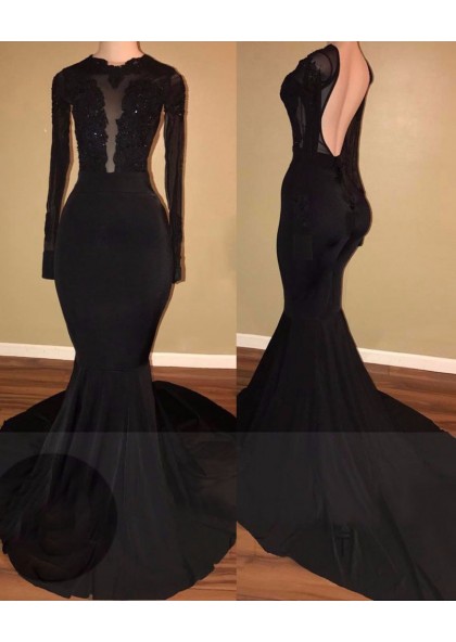 long prom dresses black