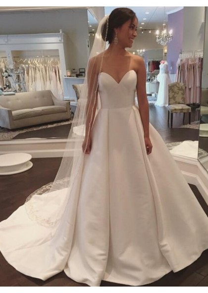 very plain wedding dress